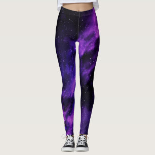 Paarse ruimteas leggings