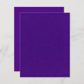 Paarse Ruis Aangepaste Uitnodigingskaart Kaart (Voorkant / Achterkant)