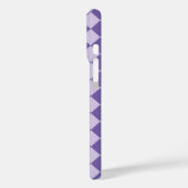 Paarse ruitpatroon van Checker Case-Mate iPhone Case (Achterkant / Links)
