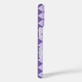 Paarse ruitpatroon van Checker Case-Mate iPhone Case (Achterkant / Rechts)
