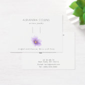 Paarse Sakura Blossom Haarclip Barrette Display Visitekaartje (Bureau)