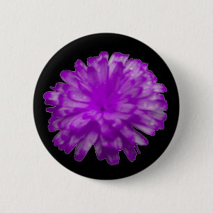 Paarse Samtblomknop Ronde Button 5,7 Cm