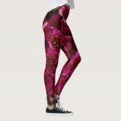 Paarse saxifrage Wilde-bloempitaan Leggings (Rechts)