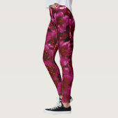 Paarse saxifrage Wilde-bloempitaan Leggings (Links)