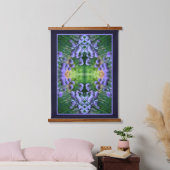 Paarse Scallion Abstract Allium Flowers Orton Art Hangend Wandkleed (Slaapkamer)