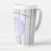 Paarse Scallop Shell Latte Mok (Rechterhoek)