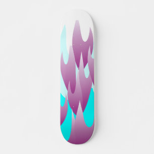 Paarse schaatsenbord skateboard