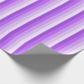 Paarse schaduwstrepen cadeaupapier (Hoek)