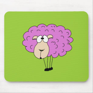 Paarse schapen muismat