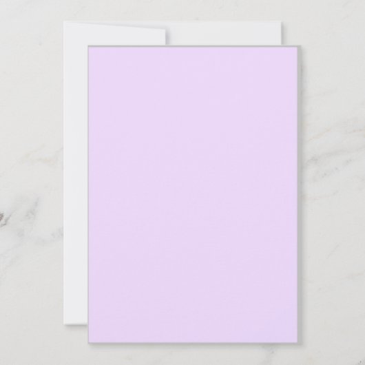 Paarse Schattigee eenhoorn verjaardagsuitnodiging Kaart (Achterkant)