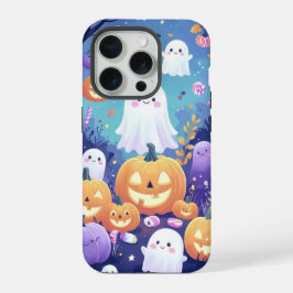 Paarse Schattigee Halloween iPhone / iPad hoesje iPhone 15 Pro Hoesje