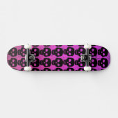 Paarse schedel skateboard (Horizontaal)