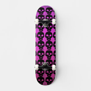 Paarse schedel skateboard