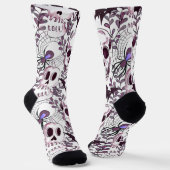 Paarse schedels, vleermuizen en sorteren sokken (Gebogen)