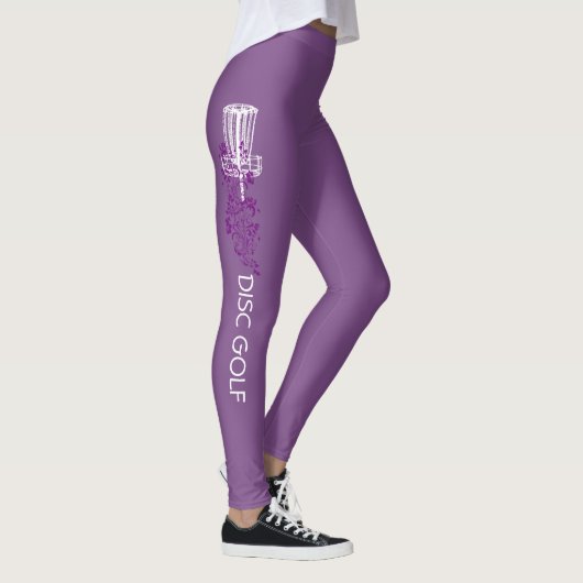 Paarse schijf Golf-Leggings Leggings (Rechts)