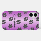 Paarse schilderafdrukken Case-Mate iPhone case (Achterkant (horizontaal))