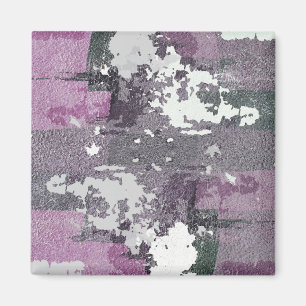 Paarse Schilderij Moderne Kunst Illustratie Magnet Magneet