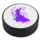 Paarse schildersplatter Hockey Puck (3/4)