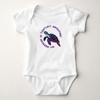 Paarse schildpad MEEMAW Romper
