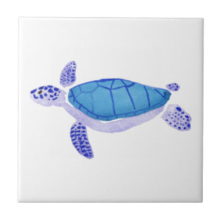 Paarse schildpad tegeltje