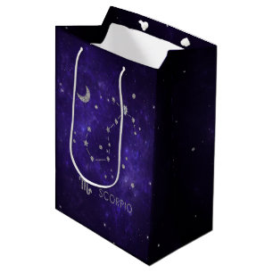 Paarse Schorpioen van dierenriem Kosmische Astro Medium Cadeauzakje