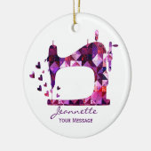 Paarse schrootnaaimachine voor patchwork keramisch ornament (Links)