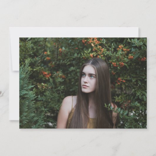 Paarse scrubs verpleegster foto ze deed het Afstud Kaart (Achterkant)