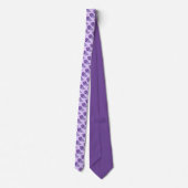 Paarse Seashell Zee Shell Shells Beach Print Strop Stropdas (Achterkant)