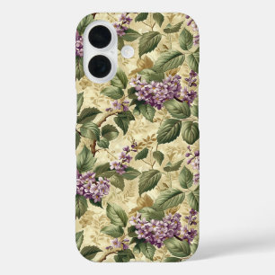 Paarse Sering Bloemige Feest Papieren Borden Tafel iPhone 16 Hoesje