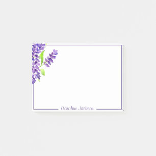 Paarse sering boeket gepersonaliseerd post-it® notes