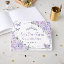 Paarse Sering Rozen Bloemvlinder Quinceanera 