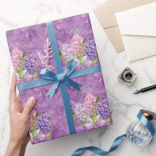 Paarse Seringen  Cadeaupapier