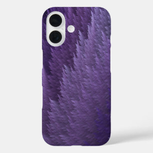 Paarse Seringpaars Purperen Schotse Veerpatroon iPhone 16 Hoesje