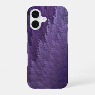 Paarse Seringpaars Purperen Schotse Veerpatroon iPhone 16 Hoesje