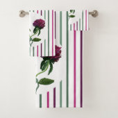 Paarse set handdoeken (Insitu)