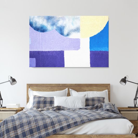 Paarse Shades Canvas Afdruk (Insitu (Slaapkamer))