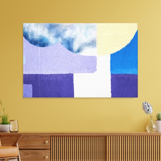 Paarse Shades Canvas Afdruk (Insitu (Woonkamer))