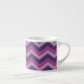 Paarse Shadow Chevron Pattern Espresso Mok (Rechts)