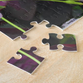 Paarse Shamrock Blooms foto Legpuzzel (Zijkant)