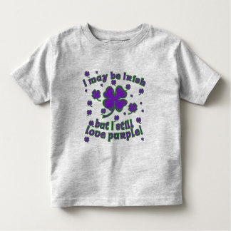 Paarse Shamrock St. Patrick's Day Design Kinder Shirts