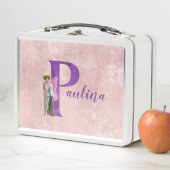 Paarse Shimmer Illustratieve letter P Naam toevoeg (In situ)