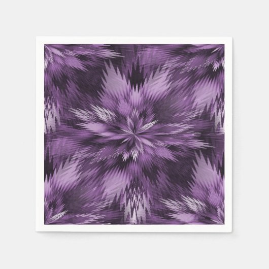 Paarse Sierbloemen Servetten (Voorkant)