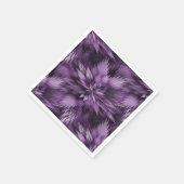 Paarse Sierbloemen Servetten (Hoek)