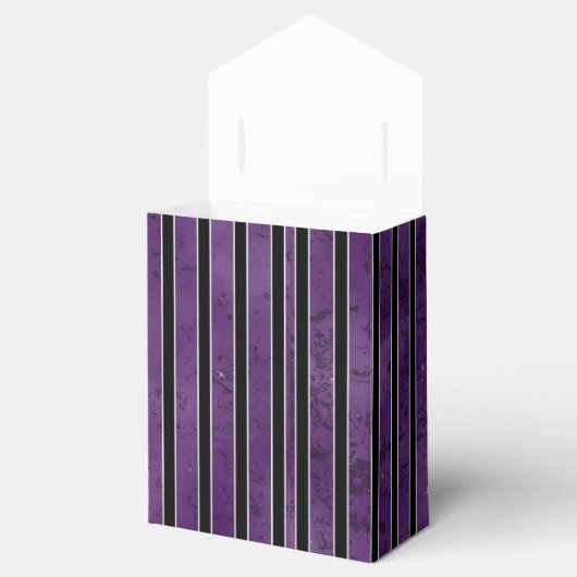 PAARSE SILVER BLACK SPOOKY HALLOWEEN STRIPES BEDANKDOOSJES (Geopend)