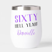 Paarse Sixty Hell Yeah Gepersonaliseerde 60ste Ver (Achterkant)