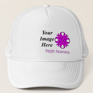Paarse Sjabloon Clover Ribbon door Kenneth Yoncich Trucker Pet