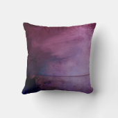 Paarse Sjabloon van het geschilderde graafmonogram Kussen (Achterkant)