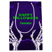Paarse Skelethanden Medium Cadeauzakje (Voorkant)