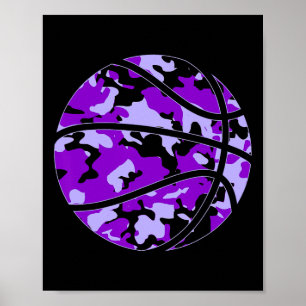 Paarse Sketll Camo - Paarse Camouflage Sketll Poster