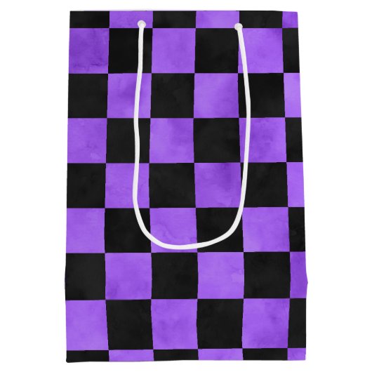 Paarse Skulls en Sunflower Series Design 8 Medium Cadeauzakje (Achterkant)